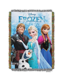 Disney Frozen Fun Woven Tapestry Throw 魔雪奇緣掛毯被A  48" x 60"