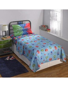 PJ Masks Twin Sheet Set 睡衣小英雄3合1單人床單套裝 